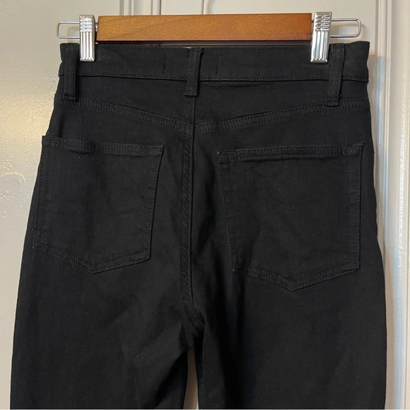 Reformation‎ Harper High Waist Cropped Jean 26 Black Skinny Sustainable Organic - Picture 11 of 12